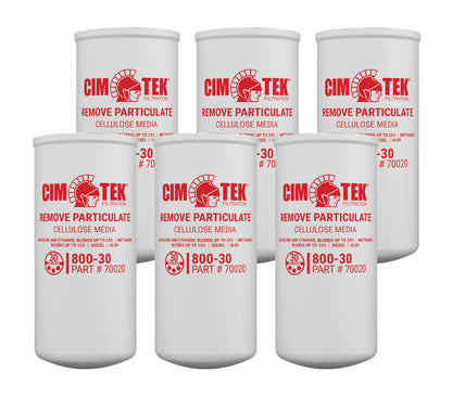 Cim-Tek 70020-6 800-30 Filter Particulate 1-1/2" 16 UNF 40 GPM 6-Pack